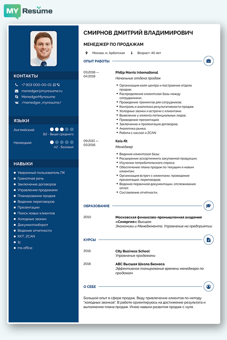 шаблон для резюме настроение