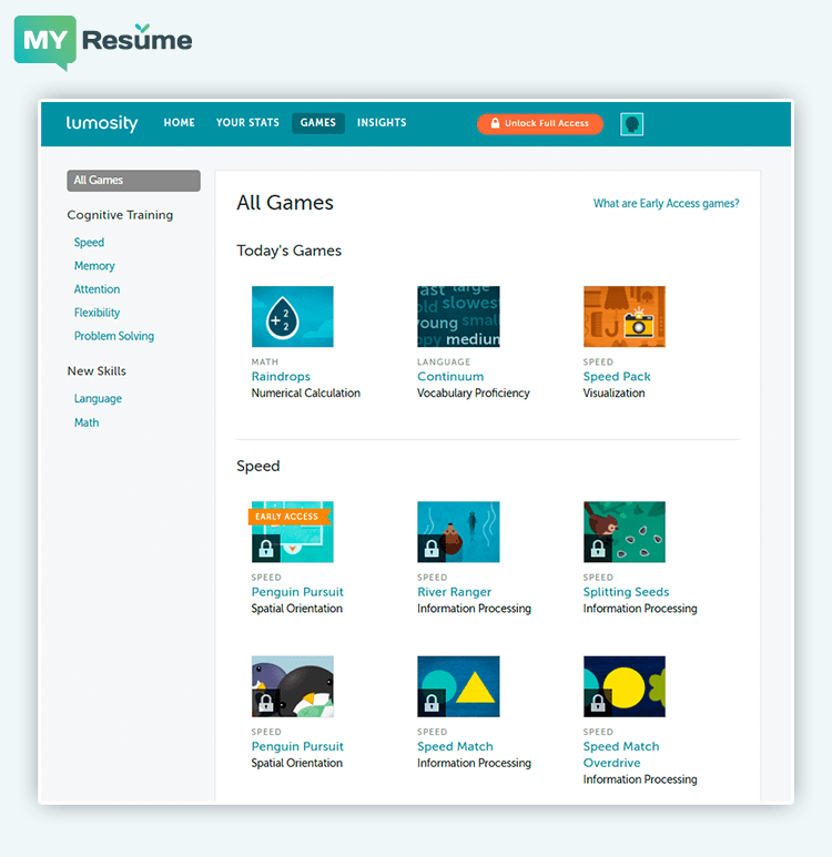 умственные способности - lumosity