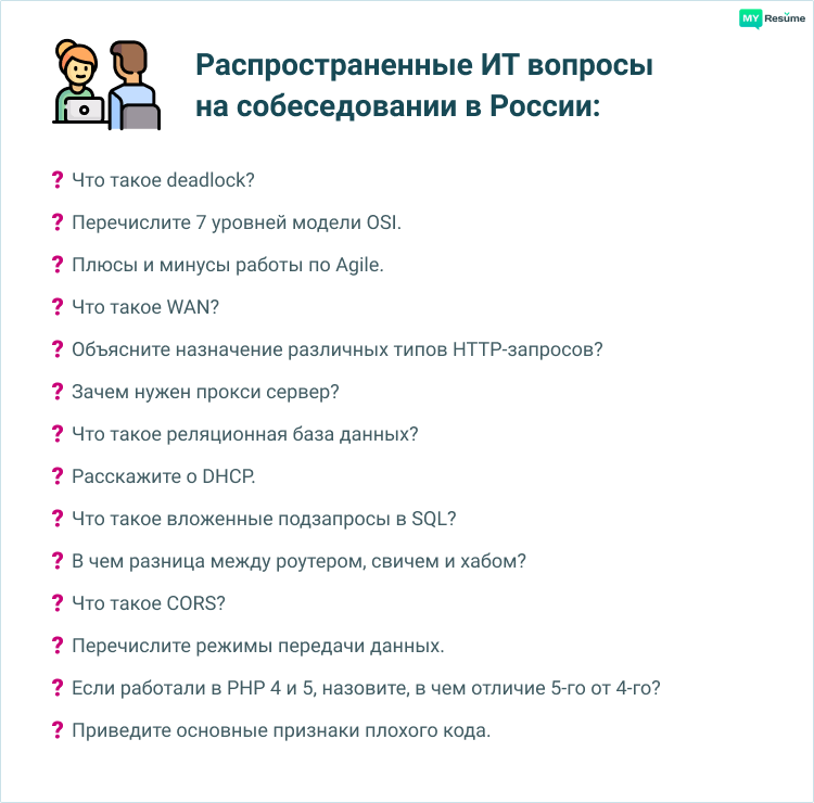 ит вопросы на собеседовании
