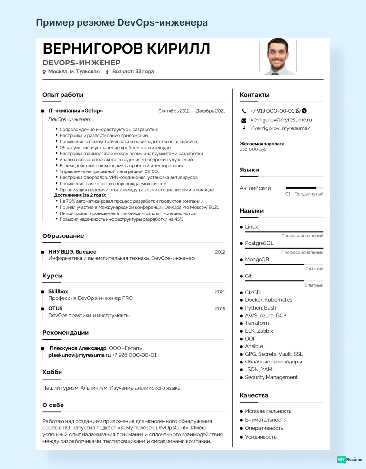 профессия devops инженер