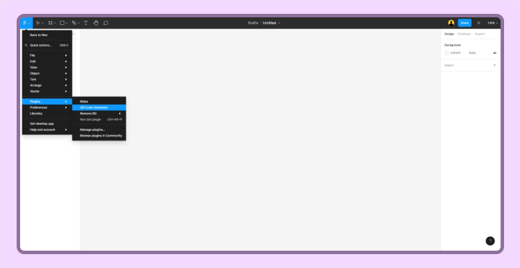 как создать qr-код в резюме фигма