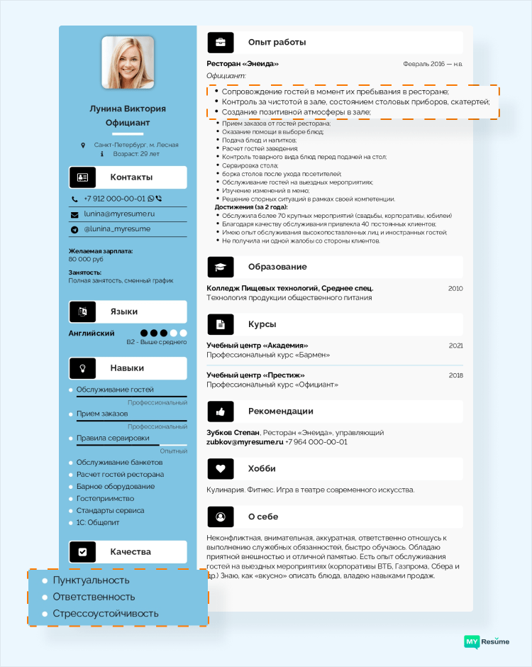 оценка резюме кандидатов