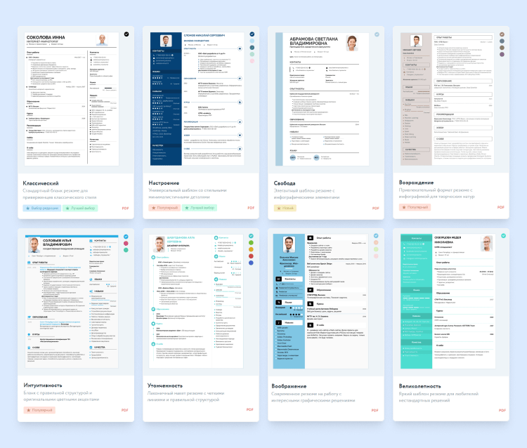 резюме для трудоустройства с нуля