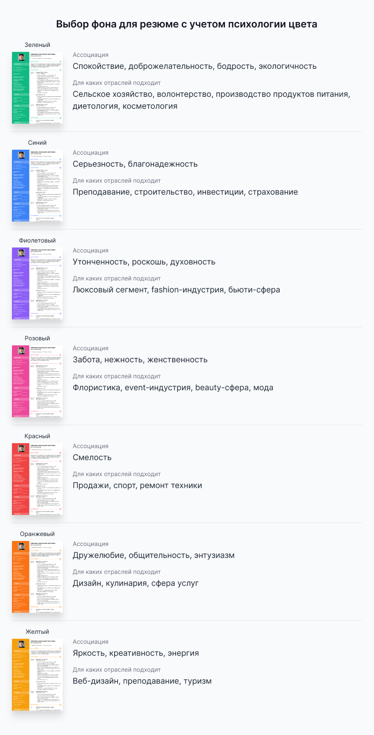 красивый фон для резюме