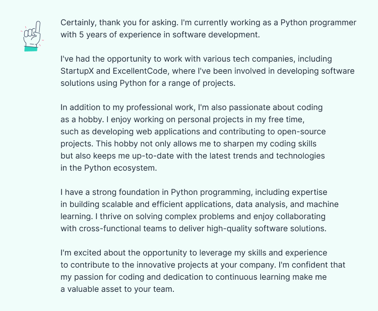 фразы для собеседования на английском