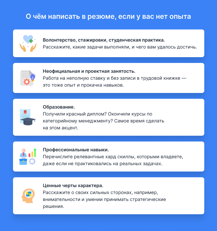 резюме категорийного менеджера по закупкам