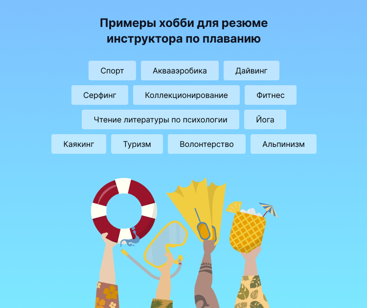 резюме тренер по плаванию