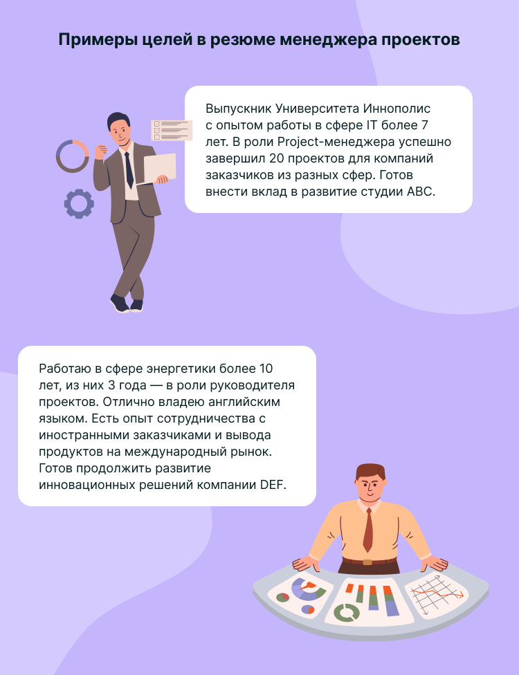 проектный менеджер резюме