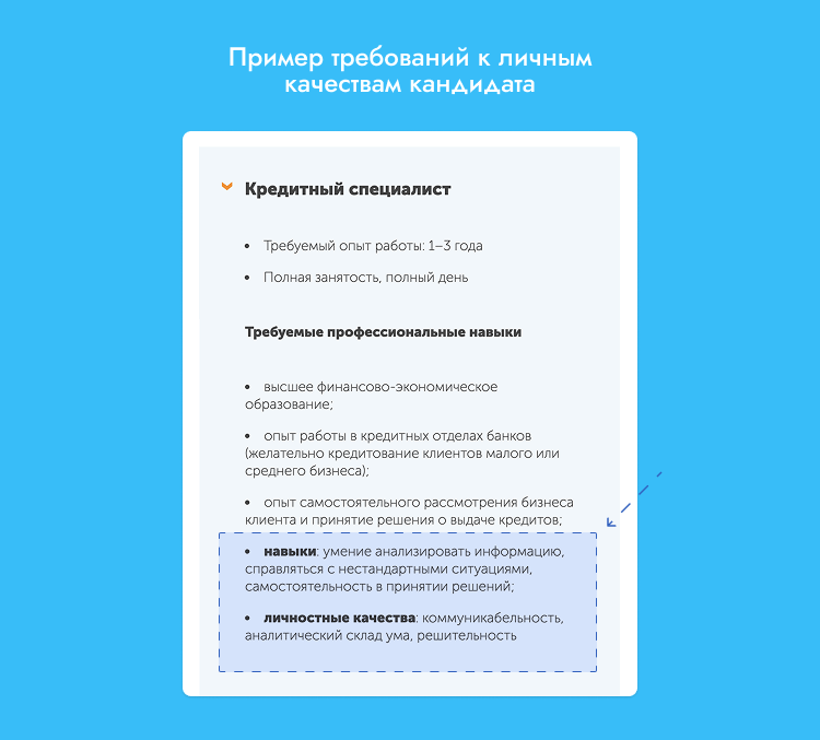 навыки в резюме банковского работника