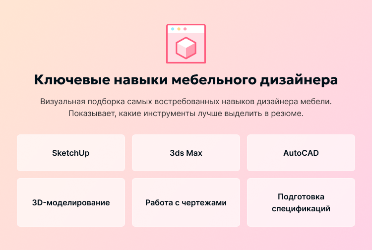 Ключевые навыки мебельного дизайнера